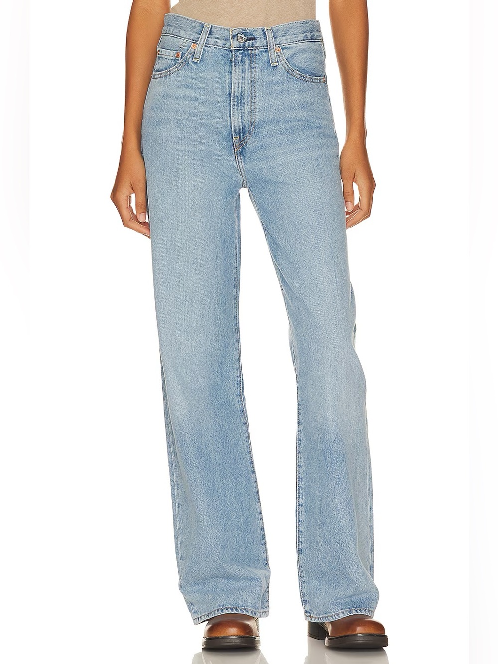 Levi’s Premium Ribcage Wide Leg Jeans in Far and Wide